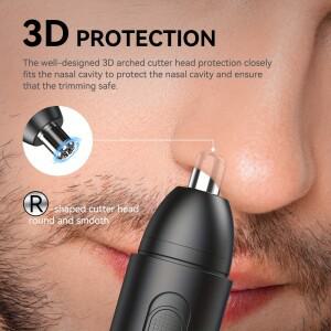 호환 MAXGROOM USB 충전식 전기 코 바리깡 여성용 빨 수있는 트리머 남성과 여성을위한