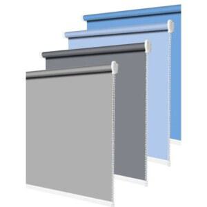 샤워 화장실 블라인드 칸막이 방수커튼 방수천 반음영 곰팡이 양면 펀칭리스 하늘색 동일색