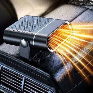 호환 휴대용 12V/24V 차량용 히터냉각 팬  360도 회전 USB 앞유리  김서림 제거 도구