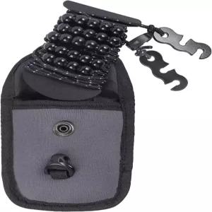 엑비탈 휴대용 여행용 의류 라인 실내 호텔 뒷마당 야외 크루즈 선박 RV 텐트 11.5피트용 24개의 구슬이