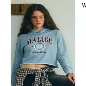 후아유 Flower 크롭 후드 티셔츠 WHMHF4921F 449209