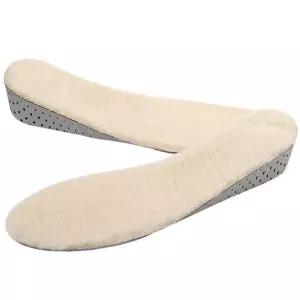 방한 겨울 보온 양털 키높이 라텍스 깔창 2cm