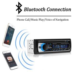 호환 자동차 라디오 1 din 스테레오 멀티미디어 MP3 플레이어 디지털 블루투스 FM ISO 전원 Aux 입력 USB A