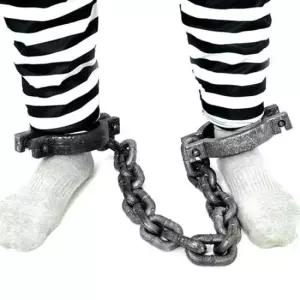 할로윈파티 분장소품 죄수 양발목 체인모형 파티세트