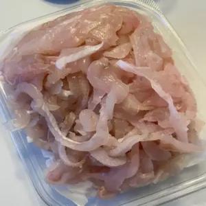 이시가리 막회 참가자미회 미주구리회 줄가자미 (참가자미 세꼬시 500g 2인분)