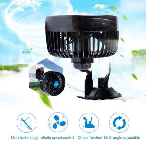 호환 자동 냉각팬 싱글 헤드 환기 강풍 전기 서큘레이터  차량 SUV용 미니 쿨러  12 V  24V