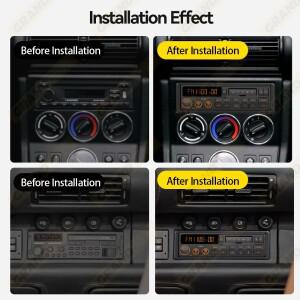 호환 레트로 MP3 자동차 라디오 플레이어 1 DIN 스테레오 EQ FM AM RDS DAB 수신기 QC3.0 블루투스 USB AUX