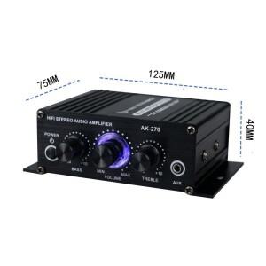 호환 12V 400W 스테레오 미니 Amplificador 오디오 전력 증폭기 HIFI 2CH 음악 플레이어 마이크 자동차 홈