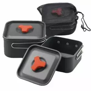 티에라0813 경질 사각코펠 세트 1.3L 0.8L