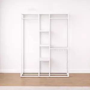 아트박스/가구느낌 장드레스룸행거 스탠드 옷장 시스템 철제 1000