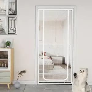 폴리에스테르 방문형 방충망 베란다 현관문 지퍼형 지퍼식