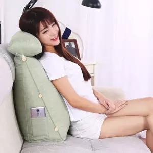 허리쿠션 삼각등받이쿠션 대형