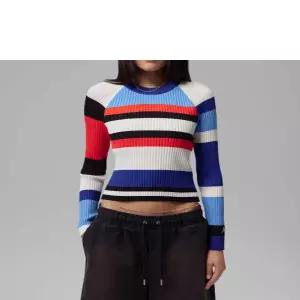 나이키 조던 플라이트 긴소매 스트라이프 스웨터 W 유니버시티 블루 II7143 412 국내