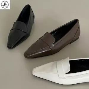 [애슬릿] 스틸레토 로퍼 페니 플랫 베이직 발편한 단화