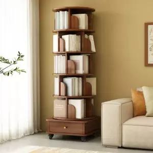 회전 책꽂이 정리대 공간활용 북타워 거실 서재 실내