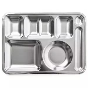 [하프클럽/브이와이]식판 급식판 배식판 성인식판 나눔접시 수저 4찬