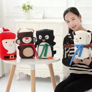 캐릭터 무릎담요 블랭킷 겨울 캠핑 차박 극세사 융털 크리스마스 개별포장opp