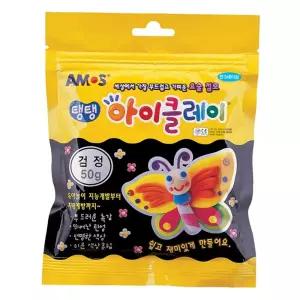 탱탱 아모스 아이클레이 50g 검정 1갑