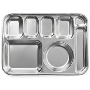 [하프클럽/브이와이]스텐 식판 급식판 배식판 성인식판 수저분리 5찬