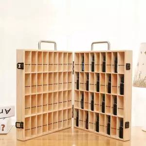 보관함 대용량 나무상자 72홀더 수납함