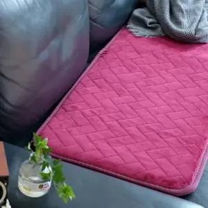 4인용 슈마켓 쇼파전기매트 극세사자주색 50cmx170cm