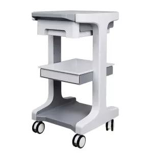 그레이 싱글 화이트 기기 받침대 선반 카트 수납 트레이 서랍 웨건 이동식