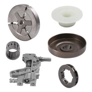 호환 중국 4500 클러치 스프로킷 림 드럼  오일 펌프 웜 기어 베어링 키트  체인톱  45Cc