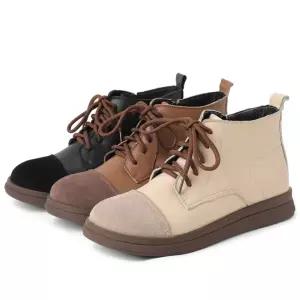 빈티지 여자 러블리 신발 플랫워커 추동 단화 옆지퍼 플랫 부츠워커 소프트워커 다올4