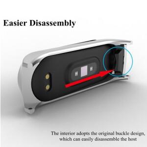Xiaomi 밴드 용 금속 스트랩 팔찌 7 6 5 3 4 스테인레스 스틸 MiBand 손목