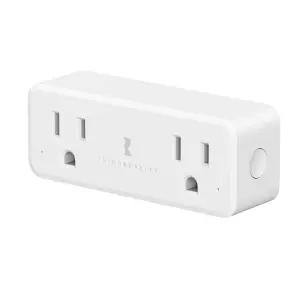 서드리얼리티 스마트 듀얼 플러그 독립 제어 및 전원 모니터링 기능이 있는 지그비 2-in-1 콘센트 리피터