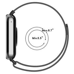 샤오미 밴드 9 프로용 밀라니즈 루프 스트랩, 8 프로/레드미 워치 4/5용 자석 통기성