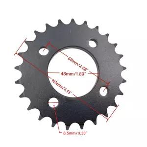 ZTDZZH 25 투스 리어 체인 스프로킷 ID 48mm 428 50CC 70CC 90CC 110CC 125CC 피트 더트 바이크 ATV 쿼드