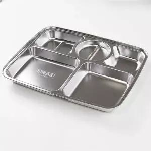 [하프클럽/브이와이]스텐 식판 급식판 배식판 나눔 접시 미니