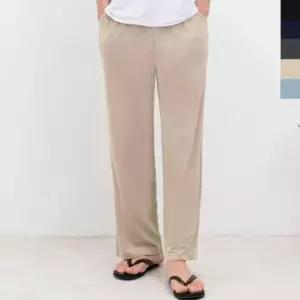 [JED] 실내복 바지 밴딩 쿨링 롱팬츠 일자핏 여름용 남성 냉감