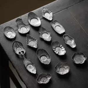 찻잔 받침 엔틱 티코스터 티백 캠핑용 주석 홈카페 다관