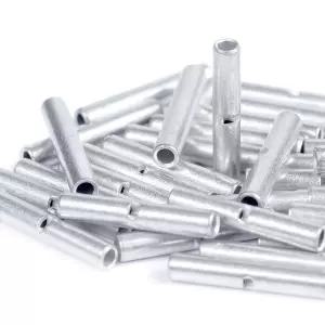 AIRIC UL에 등재된 비절연 버트 커넥터 26-24 AWG 100개의 전기 심리스 크림핑 단자 배선 26 24 게이지