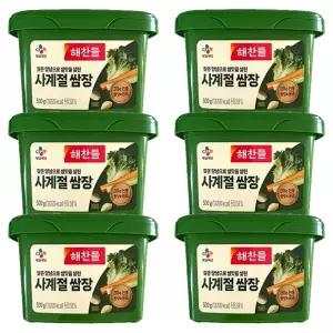해찬들 사계절 쌈장 500g 6개