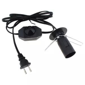 RTNLTI 소금 램프 코드를 디머 스위치로 교체 히말라야 코드에 6피트 클립(E12 라이트 소켓 포함) 베이스