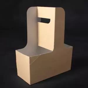 팩투유 커피캐리어 무염 무지 100개 음료 컵 2구 종이 캐리어