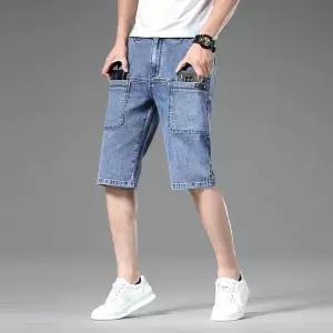 면 카고 청반바지 멀티 부팬츠 슬림핏 남성패션 7 DL5