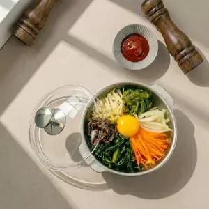 [롯데백화점]에이엠 델라고 통5중 무연마제 스텐 쿠커 뚝배기 24cm