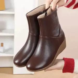 추동 리얼 소가죽 워커 여성패션 통굽 기모 첼시부츠 플랫워커 앵클부츠 DL4