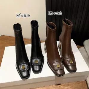 빈티지 슬림 앵클부츠 패션워커 카멜리아 여성패션 굽 부츠 워커힐 스틸레토 스판 DL5