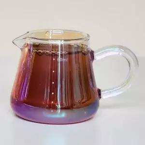 [하프클럽/브이와이]내열유리 시럽 커피잔 유리컵 우유피쳐 60ml