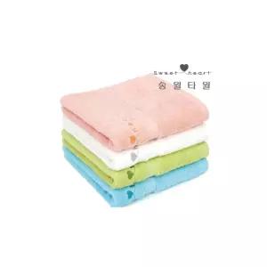 스위트하트 10장 목욕 송월타월 욕실 타올 답례품 수건 기념품