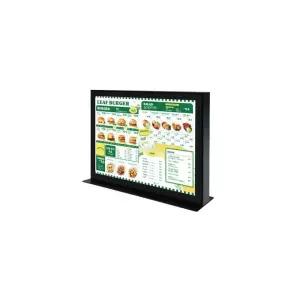 DUGNMARKT  전면개폐식 A3 수직 LED 유선 테이블용 POP 안내판 라이트패널