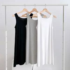 [유일] 이너 슬립 잠옷 원피스 모달 민소매