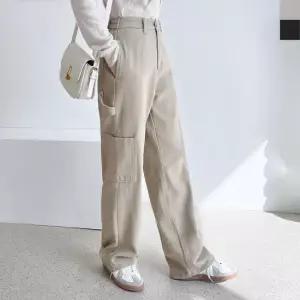 블레오 여자 빅사이즈 와이드 포켓 팬츠 DM260318130