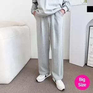 블레오 남자 빅사이즈 핀턱 주름 와이드 트레이닝 바지 DM260318150