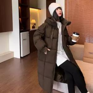 M1 여친 롱 겨울 코트 빅사이즈 패션 도톰 오버핏 다운 JEN1